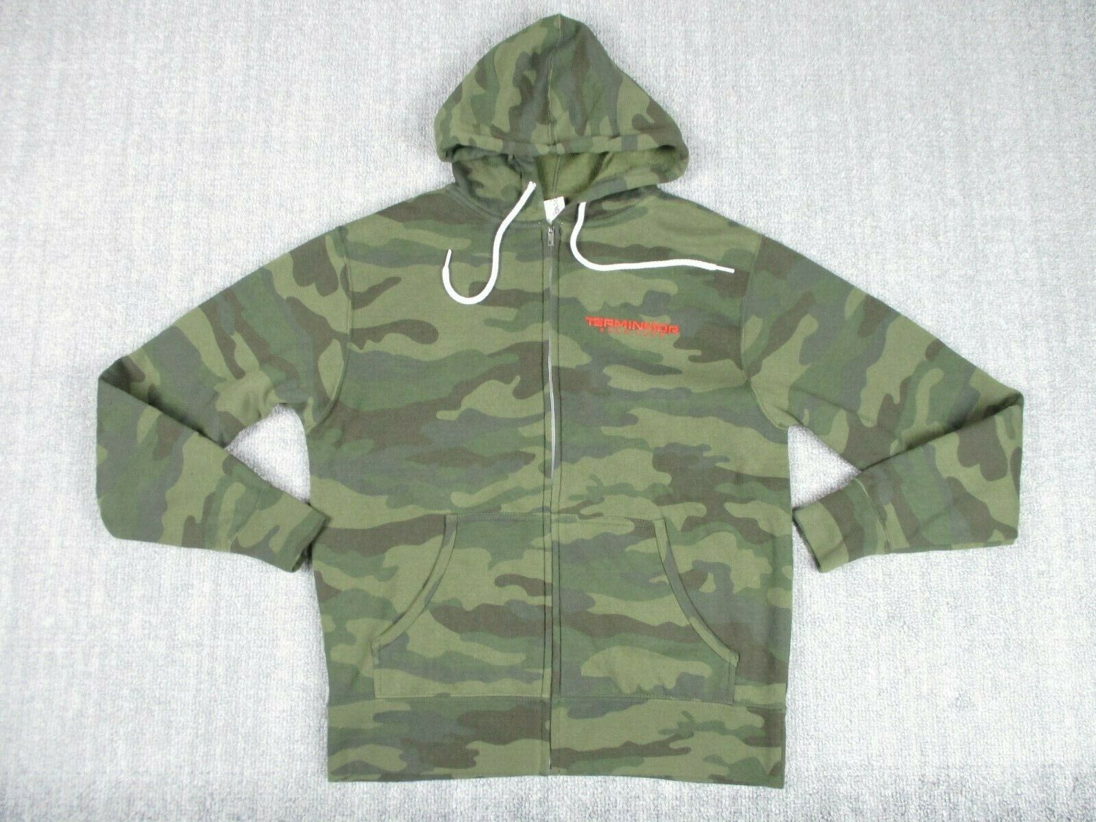 Terminator Dark Fate Promotional Hoodie Camouflage Size S Zip-up Promo