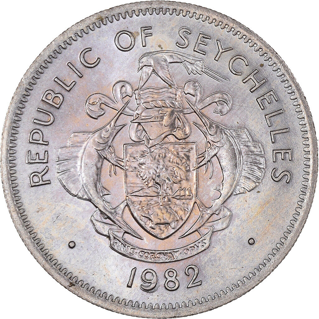 [#389053] Coin, Seychelles, Rupee, 1982, British Royal Mint, Au, Copper-n
