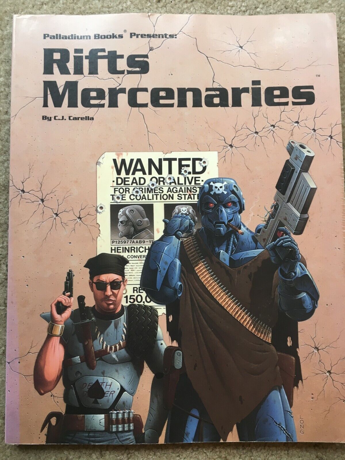 Rifts Mercenaries *palladium Books* 2nd Printing #813