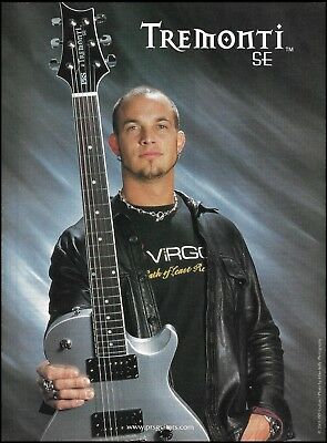 Mark Tremonti Prs Se Signature Guitar Ad 8 X 11 Advertisement Creed Alter Bridge