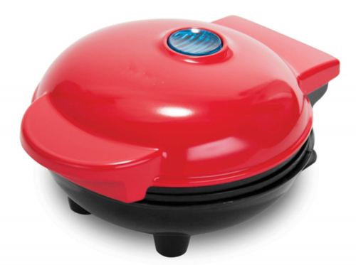 4 Inch Mini Waffle Maker, Non-stick Waffle Maker In Red