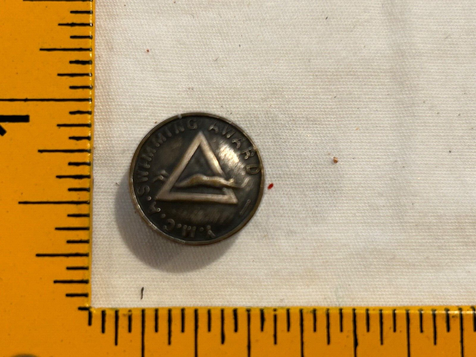 Vintage Ymca Swimming Award Lapel Button Pin