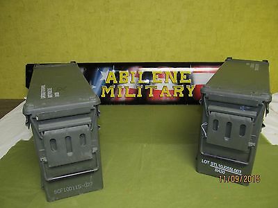 2 Each Military Surplus 40mm Pa-120 Large Ammo Can Box 100% Steel Excellent