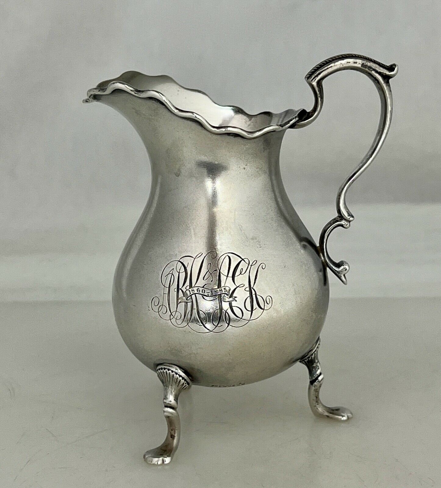 1880s Tiffany Sterling Silver Footed Creamer -  85157