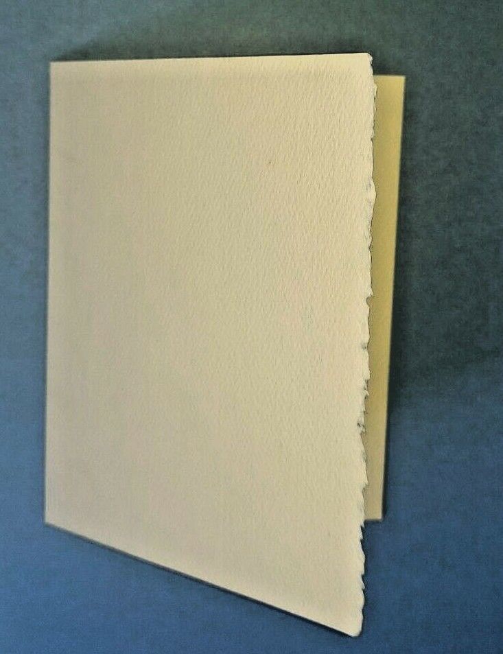 Vintage Card Embossed 4.9" X 7 "open - 4.9"x 3.5" Folded Light Blue - 50 Pack