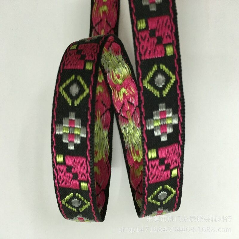 New 5 Yards Diy Craft Hairwear Bows Trims Ethnic Style Colorful Jacquard Ribbons