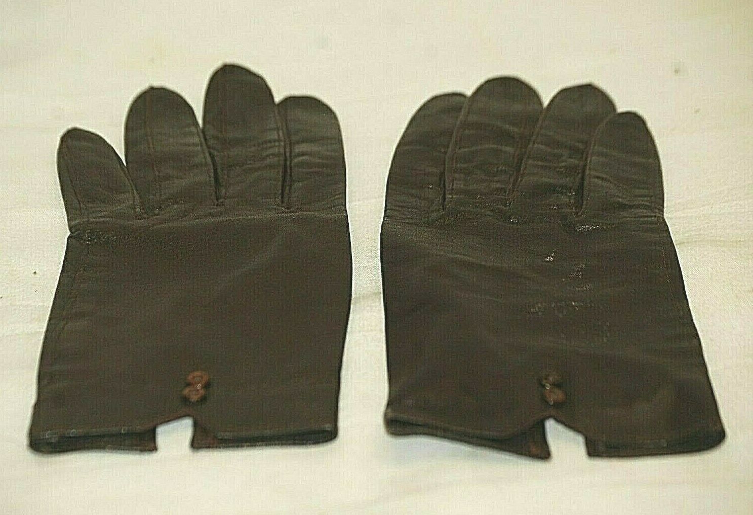 Genuine Leather Gloves 100% Rayon Tricot Lined Winter Gloves Size M Japan
