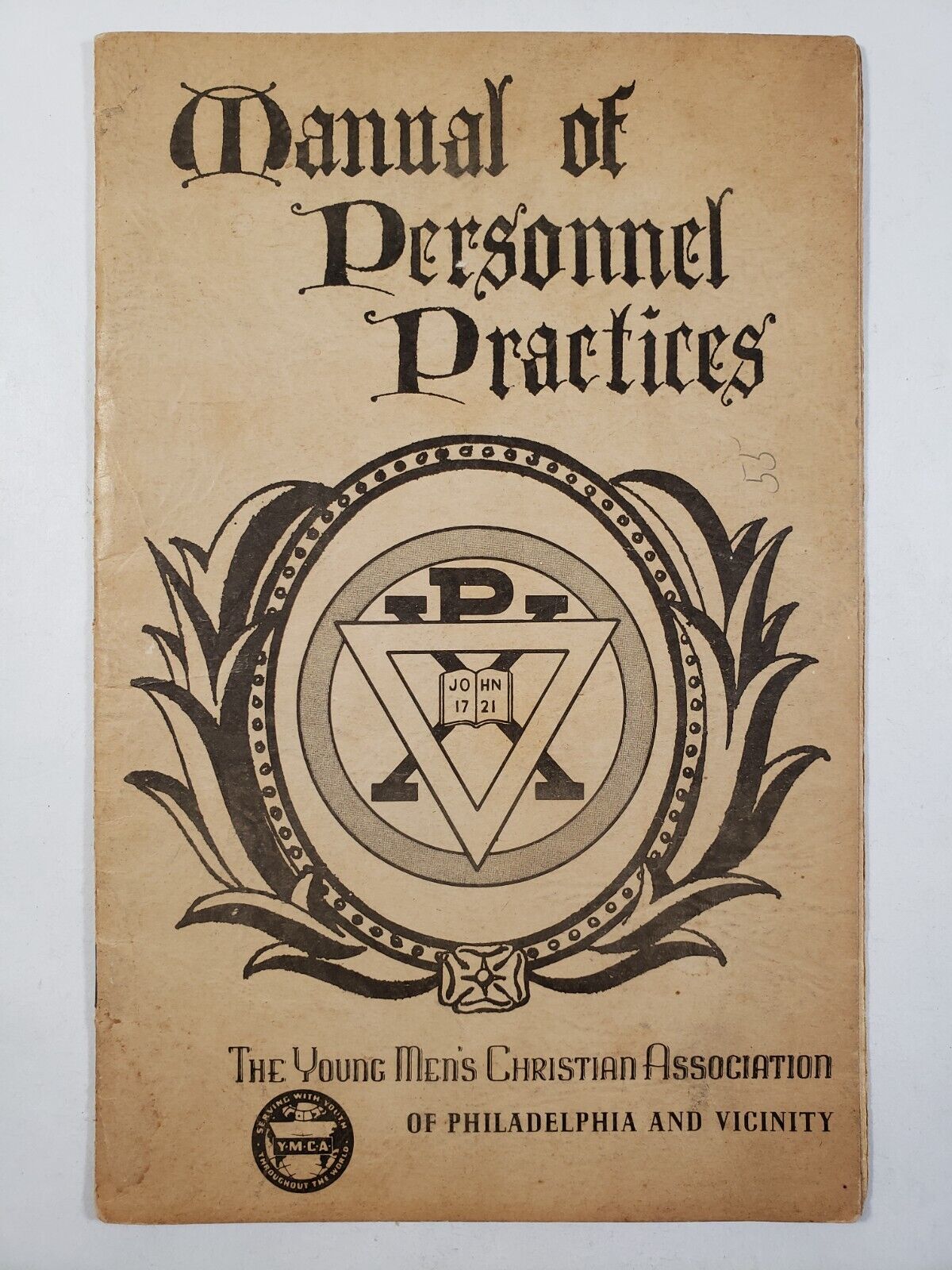 Vtg Ymca Of Philadelphia Employee Handbook Manual Of Personnel Practices 1954