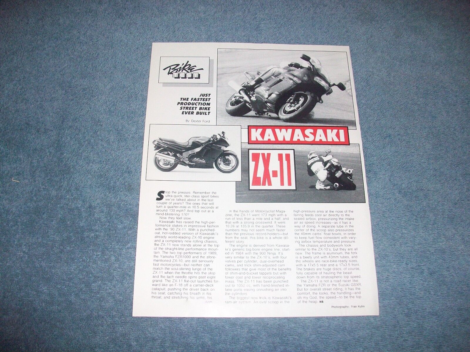 1990 Kawasaki Zx-11 Vintage Street Bike Info Article