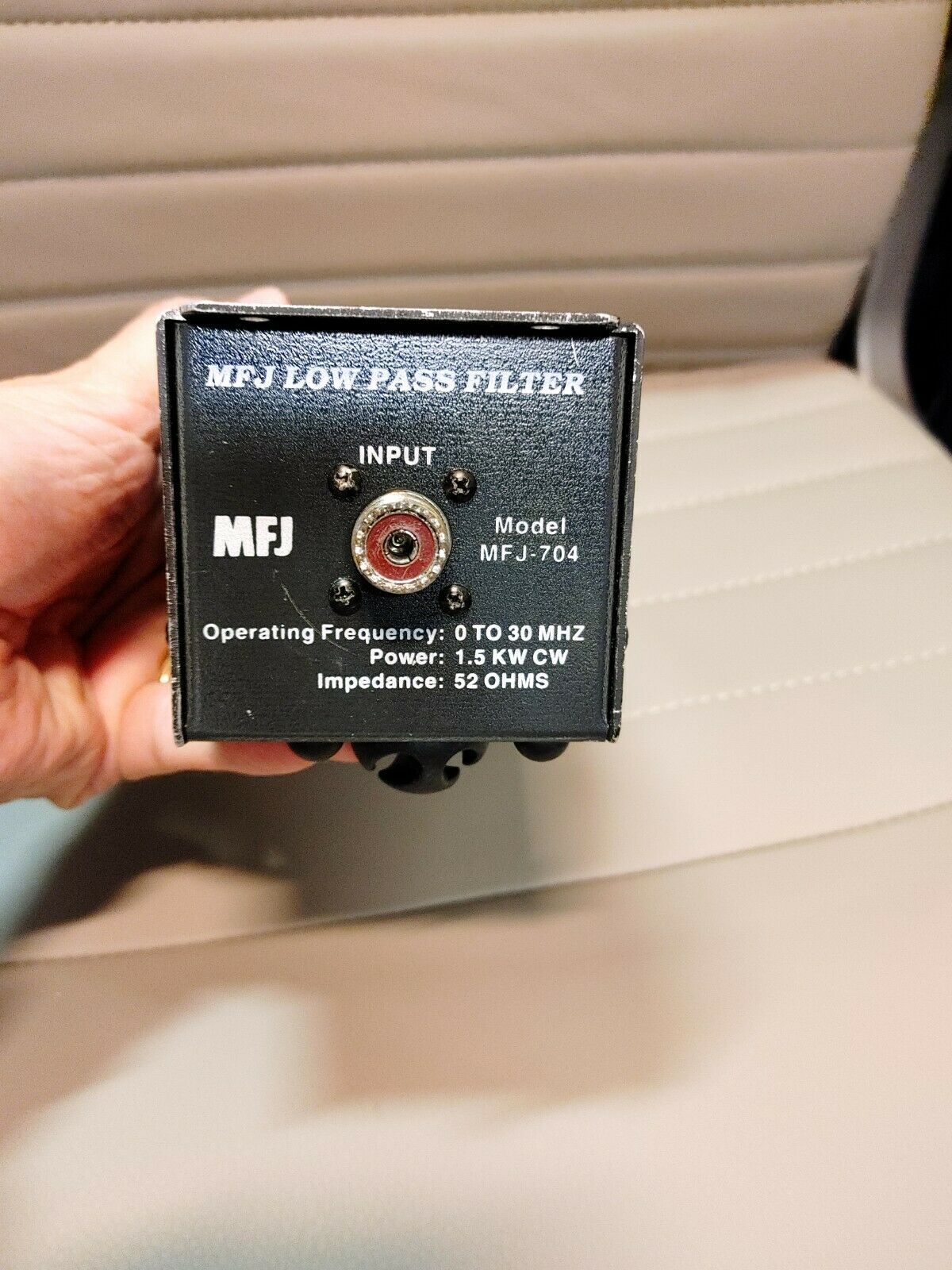 Mfj -704 Low Pass Filter 1.8mhz-30mhz 1500 Watts Pep For Cb Or Ham Transmitters
