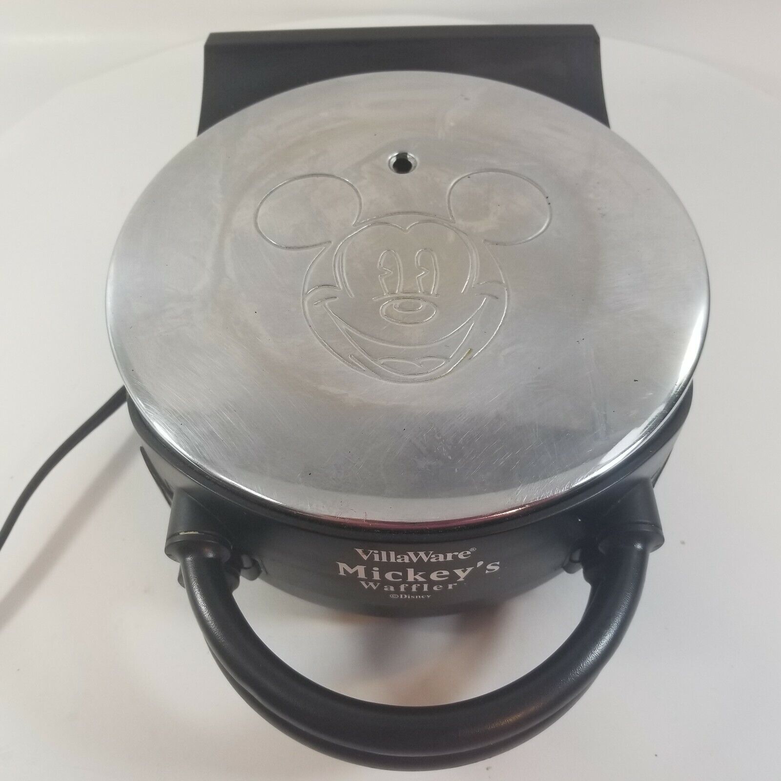 Villaware Mickey's Waffler Mickey Mouse Single Waffle Maker Model 5555-01 Disney