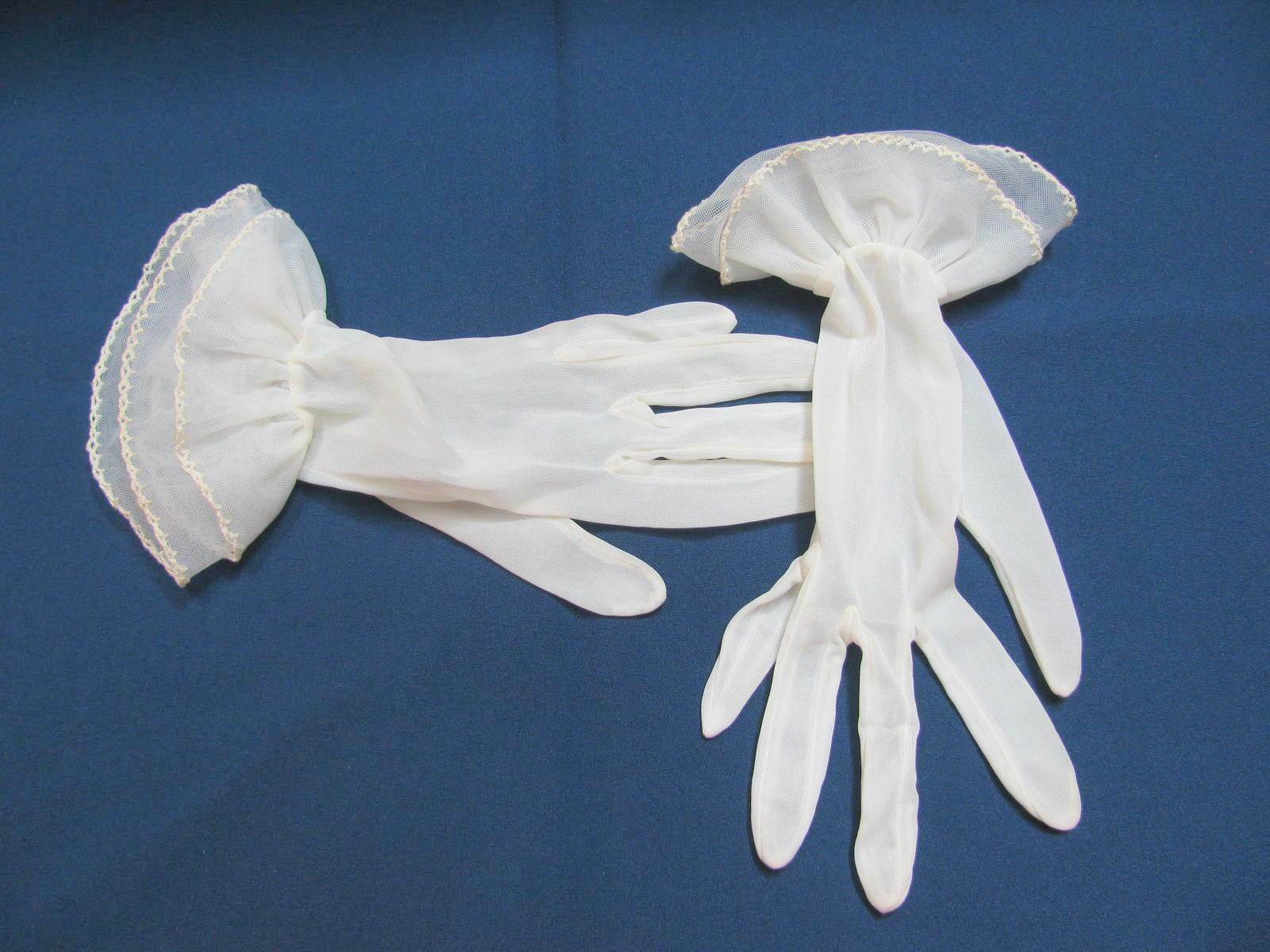 Vintage Van Raalte Nylon Gloves Size 6 ½