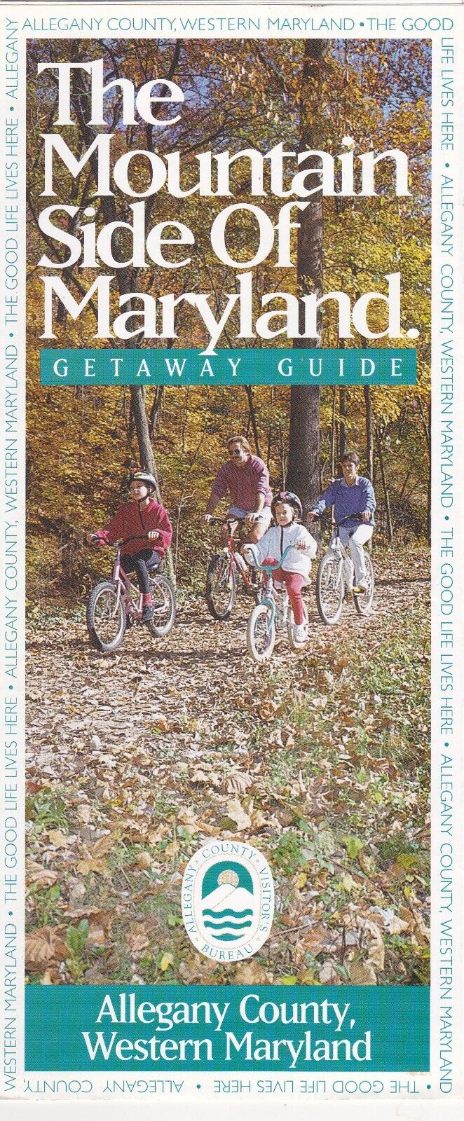 1990's Allegany County Maryland Promotional Tourism Brochure