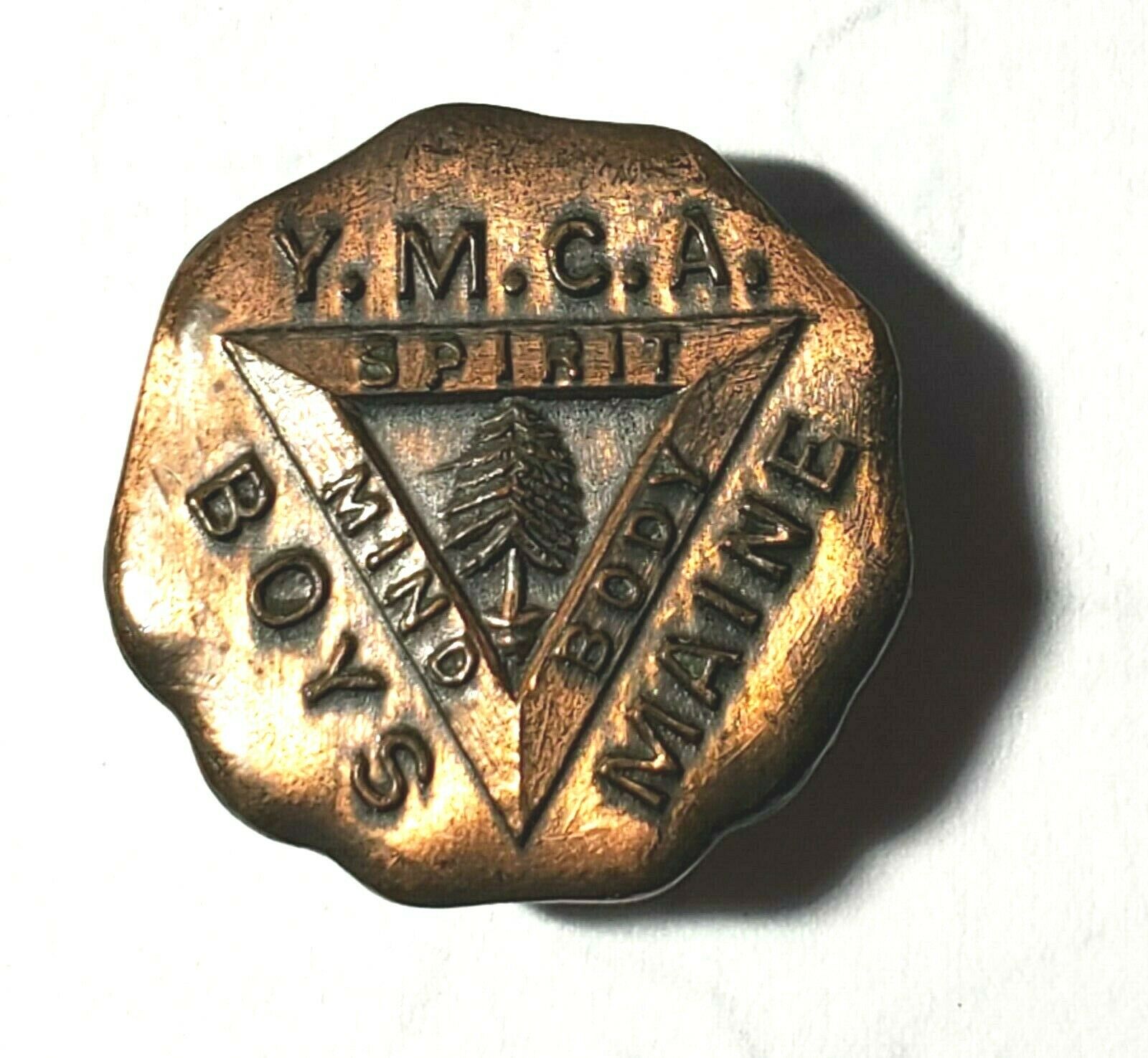 Vintage Maine Boys Ymca Lapel Button