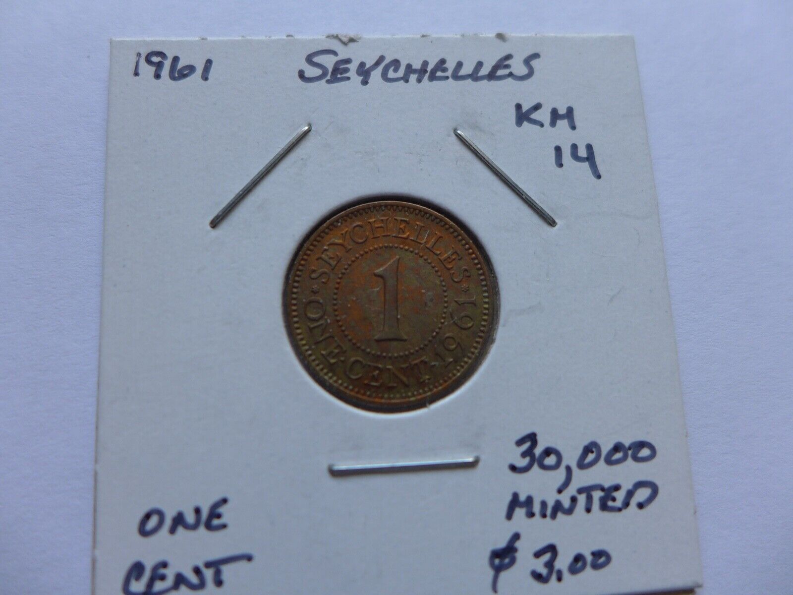 1961 Seychelles Cent