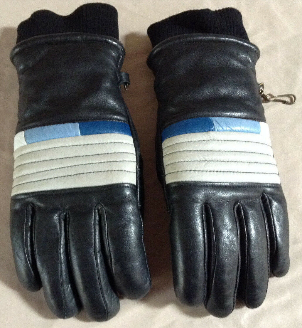 Womens Leather Ski Gloves Small High Quality Made In Japan Vintage 70's Style