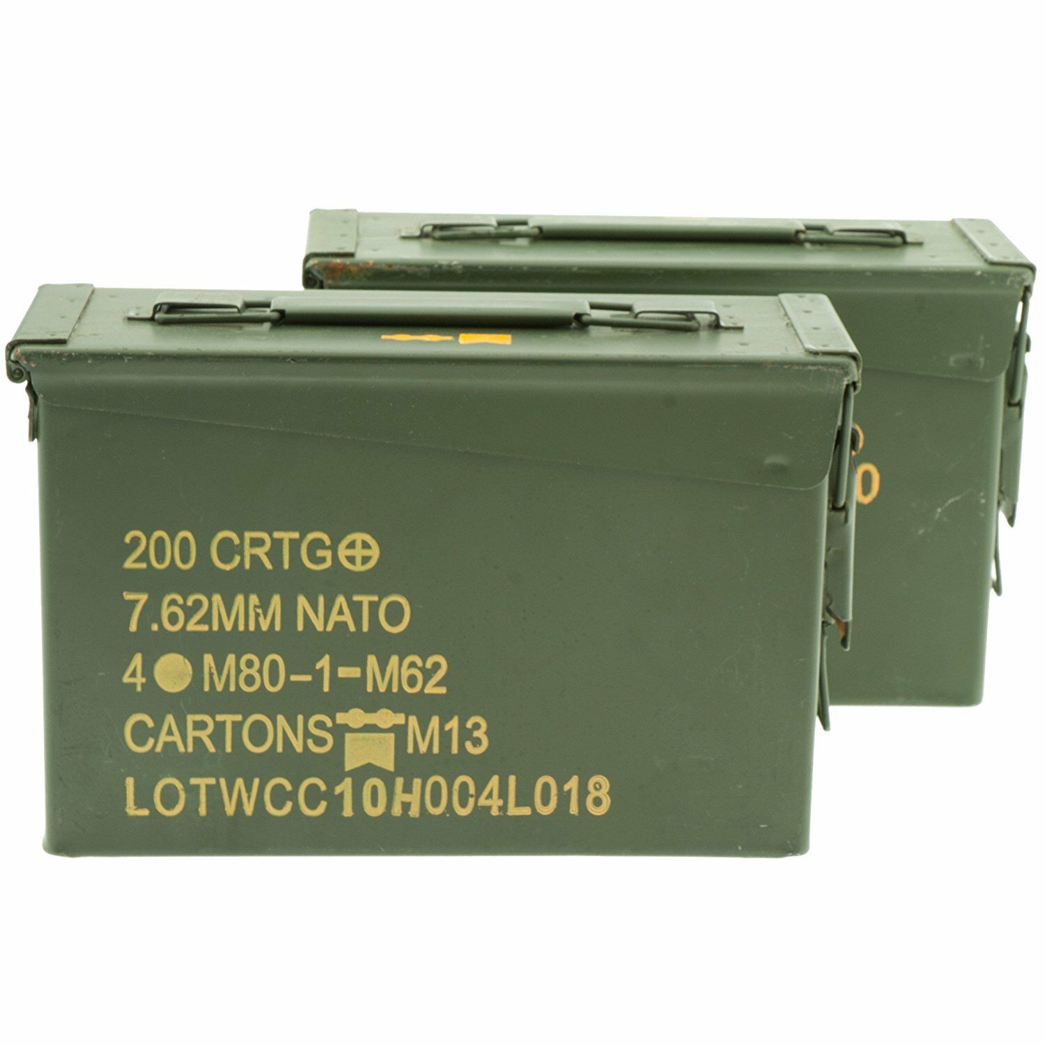 Us Military 30 Cal Ammo Can 2-pack Grade 1