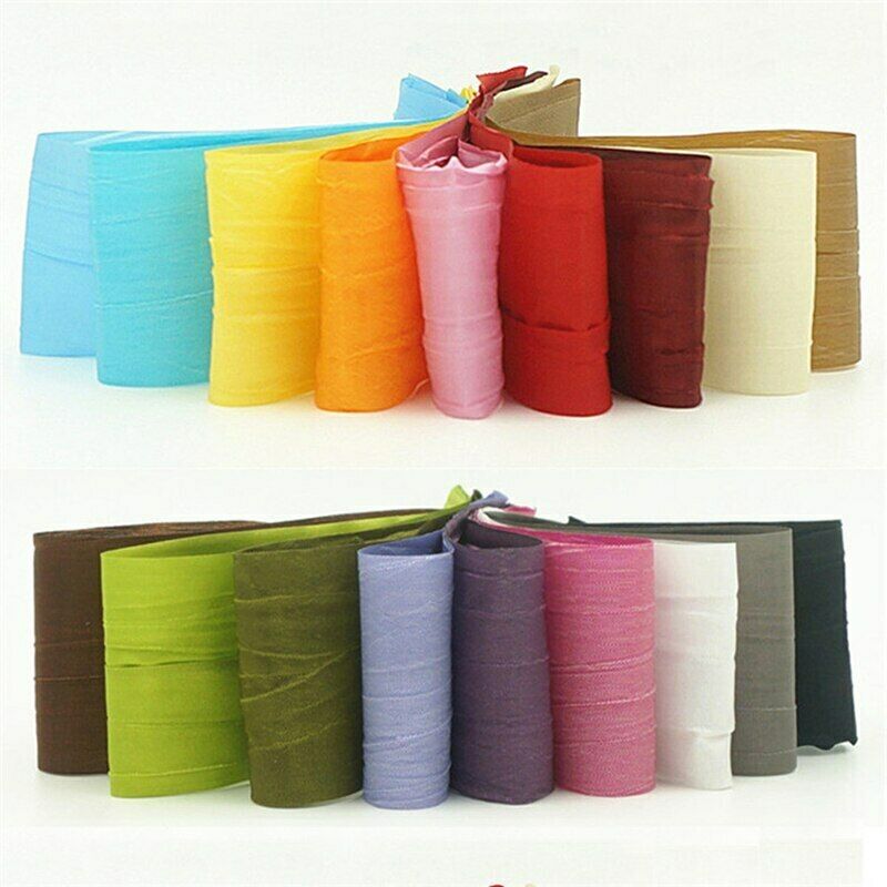 36m(18 Color/ Each Color 2m)silk Folds Ribbons For Bouquet Gifts Packing Supply
