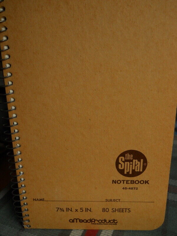 Mead Narrow Ruled Spiral Notebook,80 Sheets,7 3/4" X 5"in